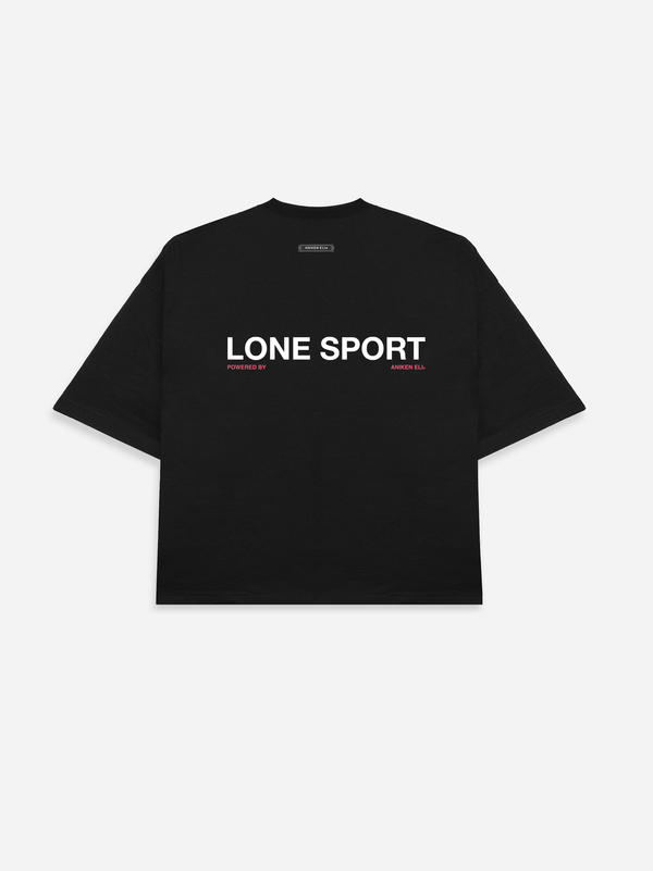 LONE SPORT BOX T-SHIRT - BLACK