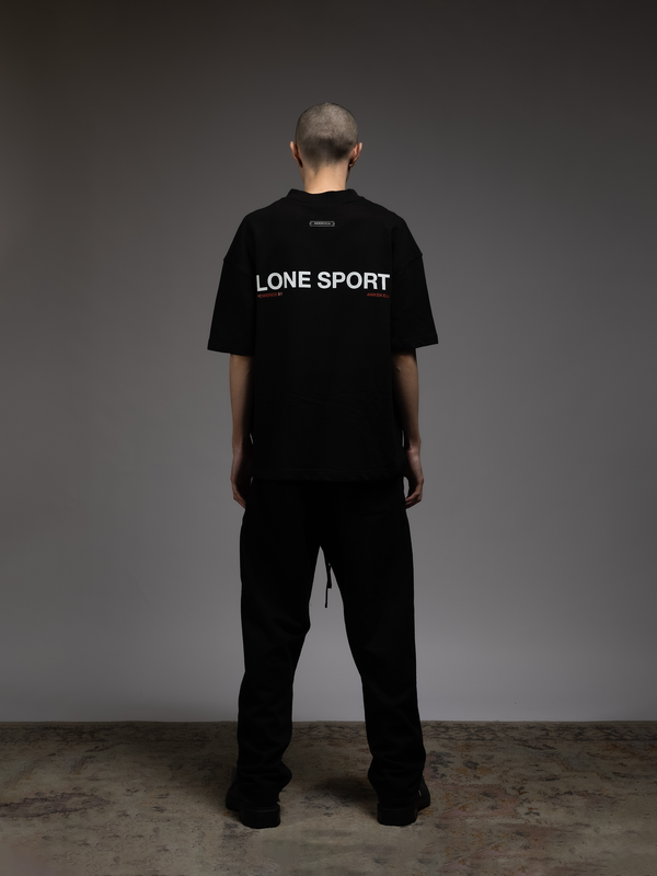 LONE SPORT BOX T-SHIRT - BLACK